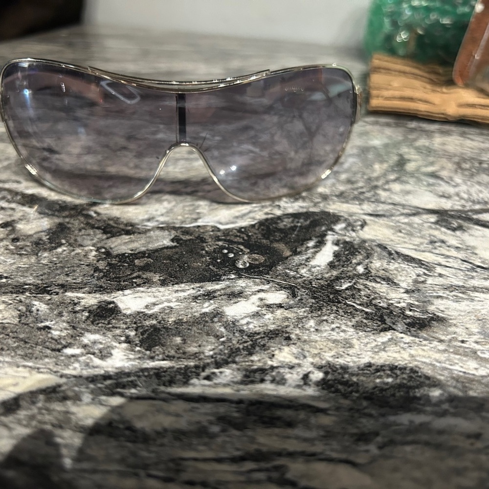 Khan Silver Sunglasses with Gray Lenses